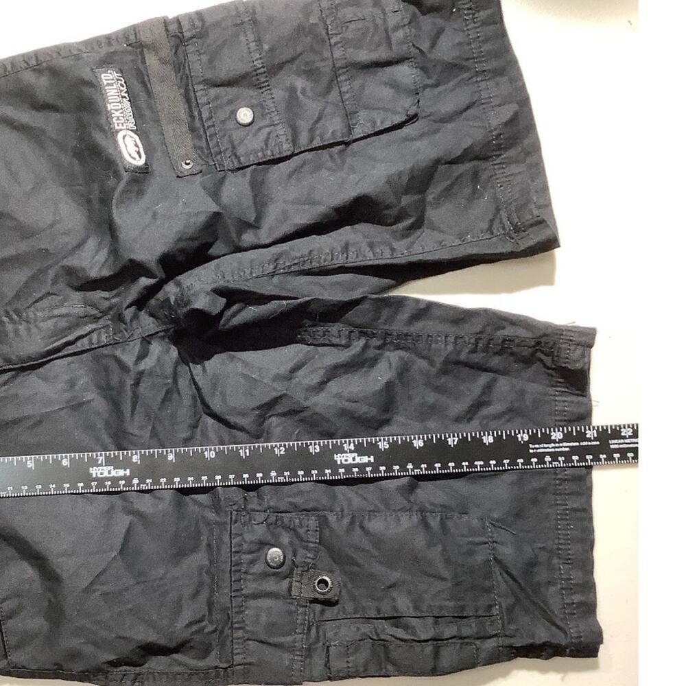 Ecko Unltd Black Cargo Shorts Men’s Size 29 – Streetwear, Utility, Raw Cut - Picture 5 of 8